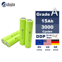 Meilleure batterie cylindrique rechargeable LiFePO4 32140 15Ah 3.2V à 3000 cycles pour véhicules électriques/voitures de golf/appareils électriques