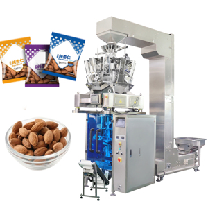 Équipement de pesage multi-têtes à prix <span class=keywords><strong>d</strong></span>'usine pour noix, amandes, pistaches, noix de Grenoble, arachides, graines, <span class=keywords><strong>fruits</strong></span> secs, snacks, bonbons et aliments pour animaux de compagnie - Product Image 1