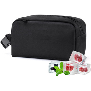 Mini glacière pour les voyages/le travail/l'école, sac isotherme souple en polyester pour le déjeuner et les collations avec fermeture éclair - Product Image 1