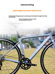 TRI|FOX Aluminum Alloy Road Bike with SHIMANO 105 R4700 20 Speed <strong>Drivetrain</strong> for Professional Road <strong>Cycling</strong> - Product Image 3