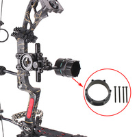 Adaptateur de montage de viseur Black Tommy pour tir à l'arc, adaptateur de viseur à un ou cinq points pour arc à poulies