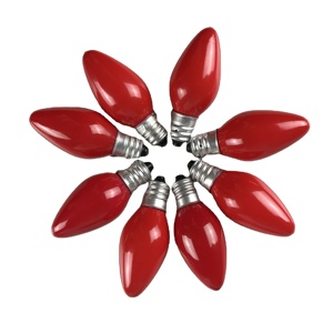 Bán Buôn Màu Thủy Tinh Giáng Sinh Thay Thế Nến Bóng Đèn <span class=keywords><strong>C7</strong></span> 120V E12 Cơ Sở 4W 5W 7W 10W 15W Mini Sợi đốt Ánh Sáng Rõ Ràng Bóng Đèn - Product Image 6