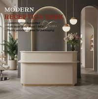 Nouveau comptoir de réception moderne pour hôtel et centre commercial, table de réception de salon de beauté, moderne, luxueux, écologique