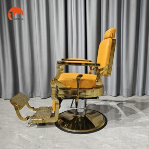 Sillón <span class=keywords><strong>de</strong></span> Peluquería <span class=keywords><strong>de</strong></span> Cuero Amarillo <span class=keywords><strong>de</strong></span> Lujo, Mueble <span class=keywords><strong>de</strong></span> Belleza Resistente, Silla <span class=keywords><strong>de</strong></span> Estilista para Salón <span class=keywords><strong>de</strong></span> Belleza - Product Image 2