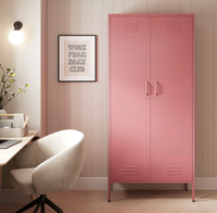 Armoire de rangement métallique multi-compartiments, casier en acier avec serrure à clé, vente directe d'usine, personnalisation possible