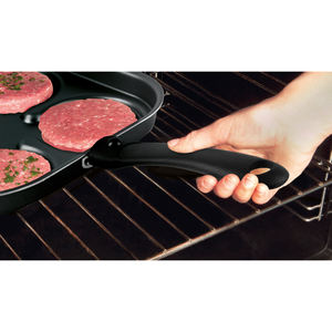 Sartén para Hamburguesas Excelsa, Rectangular, Antiadherente, de Acero, para Hamburguesas y Más, Diseño Moderno con Mango de Plástico - Product Image 4