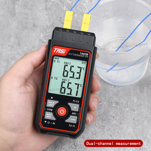 TA611A/B เครื่องวัดอุณหภูมิเทอร์โมคัปเปิลชนิด K แบบสองช่องสัญญาณ พร้อมหัววัดแบบสัมผัสความแม่นยำสูงสำหรับวัดอุณหภูมิพื้นผิว - Product Image 5