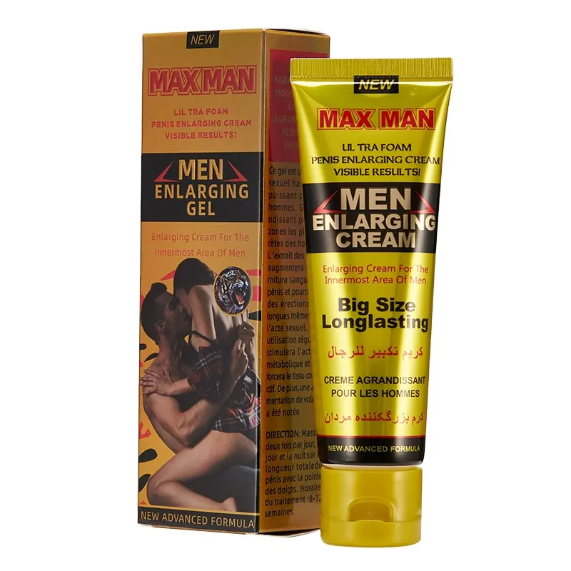 Original Max Man 50g crème d'agrandissement pour hommes musulmans Gel d'agrandissement épaississant pour hommes crème de croissance pour hommes Gel d'amélioration