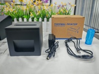 Printer Thermal Desktop 80mm Kecepatan Tinggi dengan Pemotong Otomatis Tersedia untuk Toko Retail, Supermarket, USB+LAN