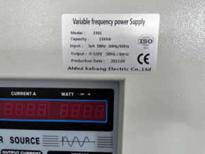แหล่งจ่ายไฟ AC 220V 50Hz 60Hz แรงดันสูง ปรับความถี่ได้ สำหรับห้องปฏิบัติการ โปรแกรมได้ 115V 400Hz ตัวแปลงความถี่แบบปรับได้ MZH-1C - Product Image 6