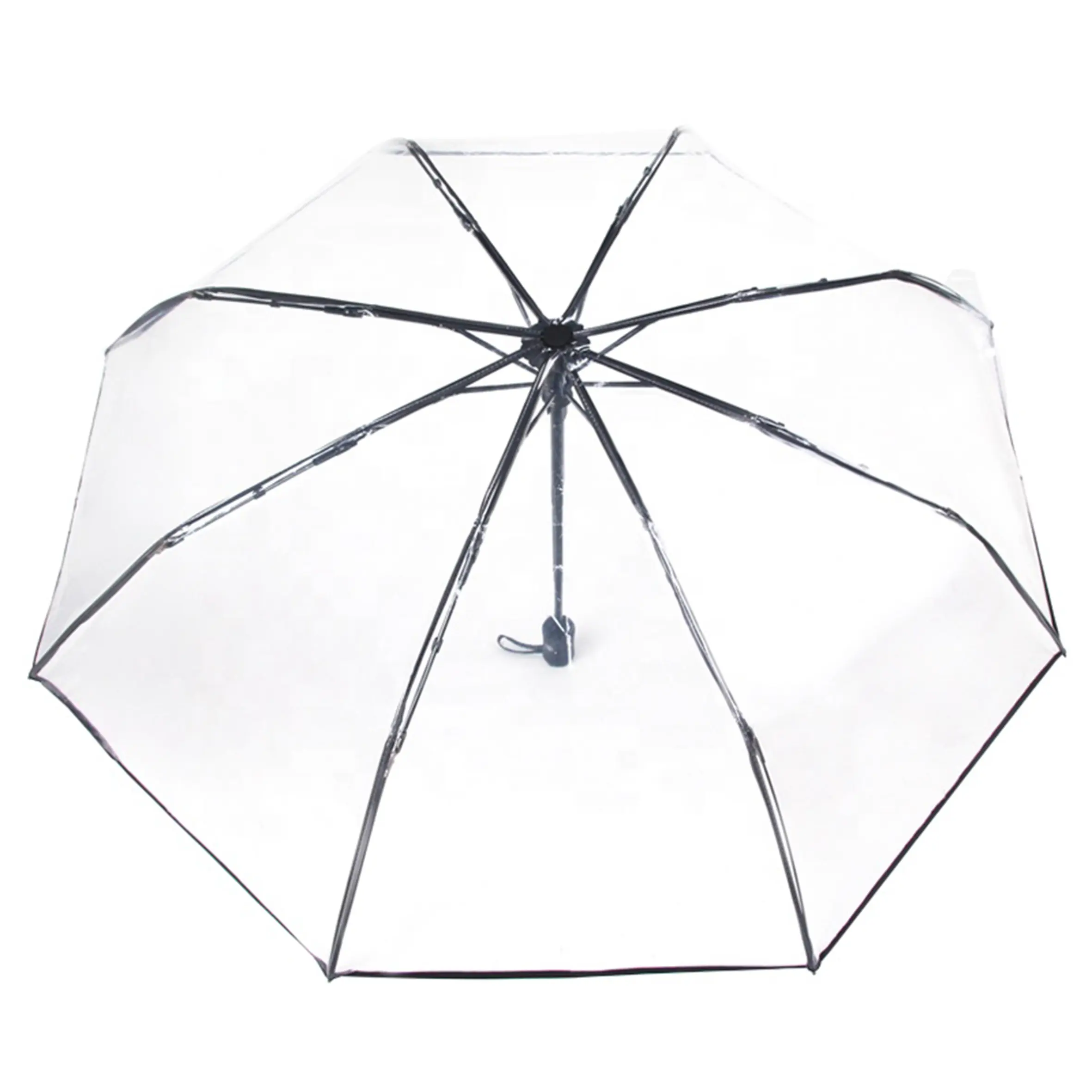pink wholesale dot see through Umbrellas transparent POE,Umbrellas multicolor Wave point transparent Umbrellas/