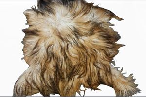 Naturel véritable chèvre fourrure longue en <span class=keywords><strong>cuir</strong></span> - Product Image 5