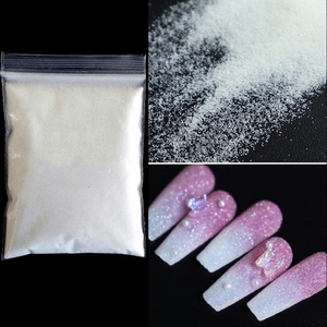 50g <span class=keywords><strong>sucre</strong></span> ongles paillettes poudre noir blanc laine manteau Nail Art poudre Pigment poussière pour Halloween noël <span class=keywords><strong>manucure</strong></span> décoration - Product Image 3