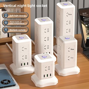 Nuevo Enchufe de Conversión Vertical Multifuncional, Cable de Extensión, Material de Polipropileno, Protección Contra Descargas Eléctricas para Niños - Product Image 3