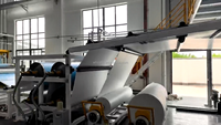 Extrusion de revêtements de sol en PVC composite, LVT, cuir, TPU, LLDPE, certifiée CE, entièrement automatique, multi-joueurs, à double vis, pour contrôle PLC