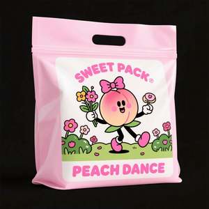 Sachets Doypack personnalisés en aluminium imprimé pour bonbons lyophilisés, emballage alimentaire en Mylar avec fenêtre transparente - Product Image 2