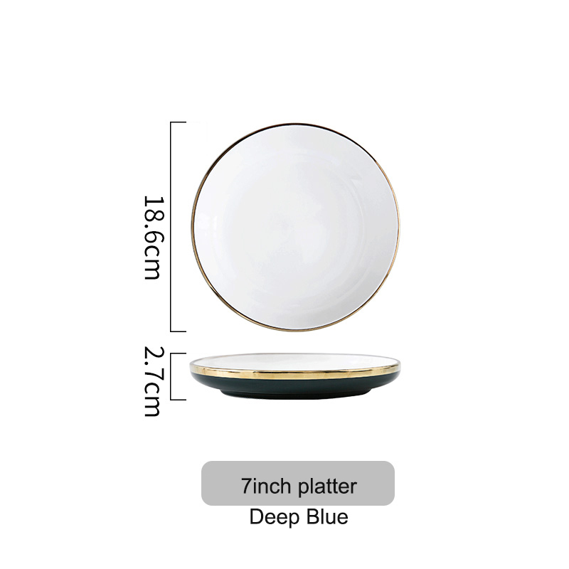 7 inch platter white