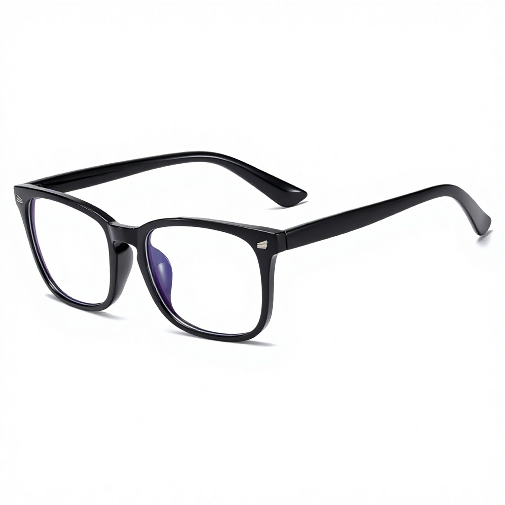 Montura negra brillante (multifocal progresiva)