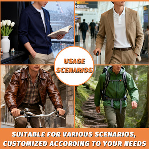 Vendita Diretta dalla Fabbrica <span class=keywords><strong>Giacca</strong></span> Stile Baseball Personalizzabile alla Moda Classica Casual da Uomo con il Tuo Logo - Product Image 4