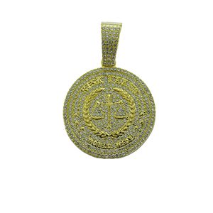 Hip-hop, Libra, un símbolo de un juicio justo y equitativo, una declaración de personalidad, joyería de moda para hombres. - Product Image 4