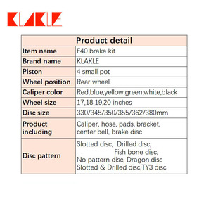 Kits de freinage KLAKLE pour roues de 16 pouces, étrier de frein avant F40 300*28MM, disque de frein pour Smart 453 Fortwo 451 - Product Image 5