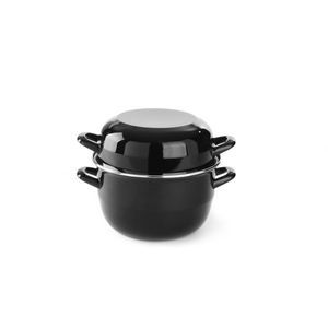 HENDI Pentola Smaltata per Cozze da 2,5L con Coperchio 220x(H)190mm Attrezzatura da Cucina Commerciale - Product Image 1