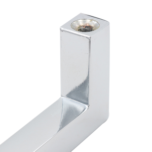 Poignées de porte de placard de cuisine en métal, quincaillerie de meubles d'usine, alliage de zinc, barre carrée - Product Image 4