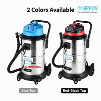 Aspirateur industriel humide/sec en acier inoxydable 50L avec fonction souffleur pour lavage de voitures, usine, nettoyage commercial