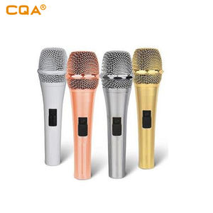 Buen sonido karaoke micro CQA de mano de metal micrófonos con soporte en productos de stock populares en vietnam - Product Image 4