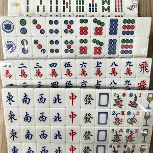 Mahjong acrílico americano Set viaje personalizado Mahjong Singapur Mahjong Rummy juego Set - Product Image 1