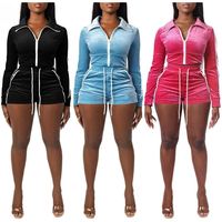 Robes de sport tendance 2021, veste à capuche zippée et ensembles de robes de sport deux pièces, robes de sport pour femmes 2020