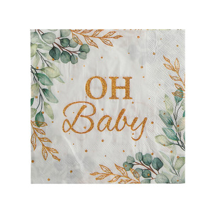 Oh Baby Printed Paper Napkins Square 330mm Baby Shower Disposable Tableware Party Decorations - Product Image 5
