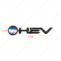 Autocollant 3D en ABS avec logo HEV pour Toyota Camry Corolla Highlander Prius Auris Hilux Prado, décoration de l'aile latérale, du coffre arrière