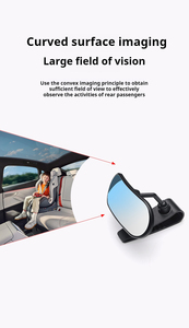 New <b>Car</b> Interior Rearview <b>Mirror</b> with Wider Visual Range Easy-to-Use ABS Glass Side <b>Mirror</b> for Back Seat for Watching Your Baby - Product Image 2