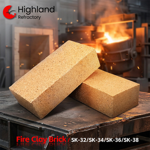 Briques isolantes standard 230x114x65mm pour four à ciment et cheminée - Excellente résistance aux scories acides et performance durable - Product Image 1