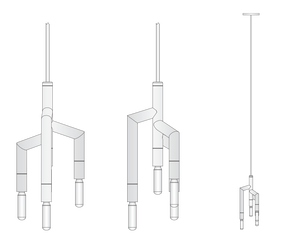 Yihao <span class=keywords><strong>RAMEAU</strong></span> Chic Lustres et Lampes Suspendues Hauteur Réglable En Laiton Forme Ovale avec E12 Ampoule Base Suspension - Product Image 4