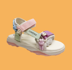 제조업체 도매 사용자 정의 디자인 하이 퀄리티 소년 여름 비치 샌들 아기 소년 부드러운 캐주얼 플랫 샌들 - Product Image 3