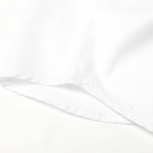 2024 Biểu Tượng Tùy Chỉnh Thêu Nút Áo Sơ Mi Kinh Doanh Tất Cả Các Bông Trắng Pháp Cuff Mỏng Phù Hợp Với Không-Sắt Váy Áo Sơ Mi - Product Image 5