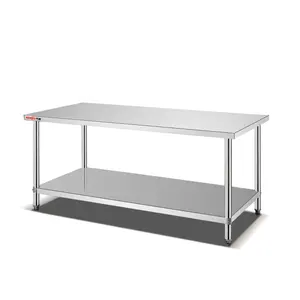 Restaurant Kitchen Food Prepare Table With Drawers Stainless Steel Commercial Work Table Industrial Work Bench With Undershelf