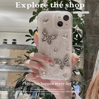 Kristall klare Diamant Stein Design Handy hülle für iPhone 13 14 15 16 Bulk Handy hüllen für I Phone 17 Pro Max klare Hülle