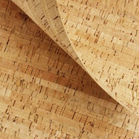 INFOCORK Classic Bamboo Cork Cuir 0.9-0.95mm Tissu écologique naturel avec support 0.75PU pour chaussures, sacs à main