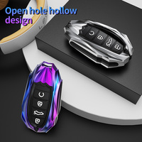 Housse de clé à distance de voiture, étui en cuir en alliage de Zinc, accessoires porte-clés adapté pour Chery Tiggo8plus, accessoires de voiture
