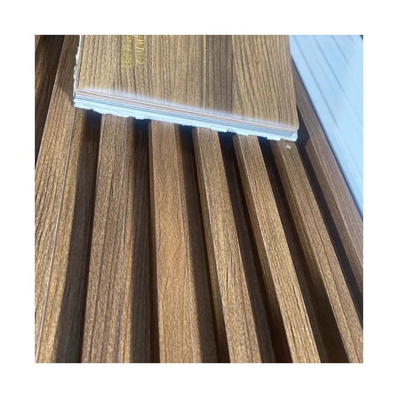 Factory direct wpc wall panel wood plastic wpc slat cladding fluted indoor wall panel for interior decoration