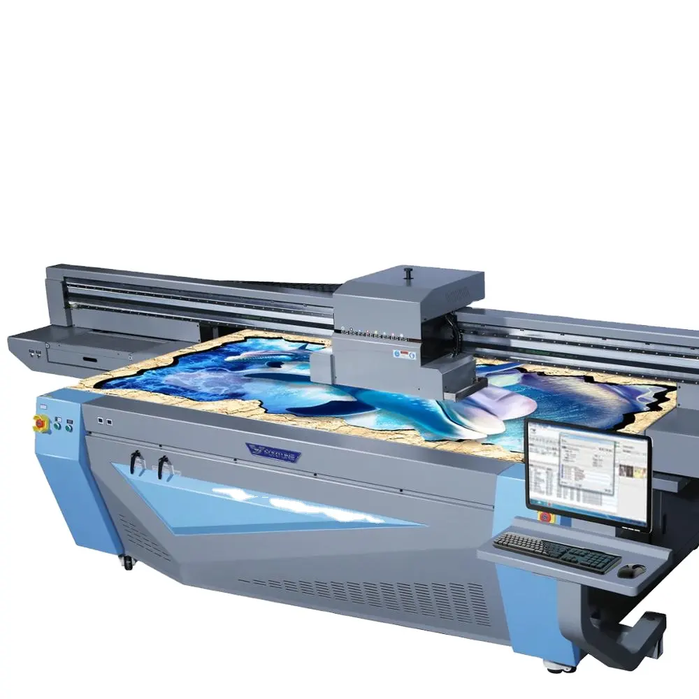Yifang digitais impressora UV preço bom e de boa qualidade 2513 cabeça direto para vestuário máquina de impressão com a Ricoh gen5