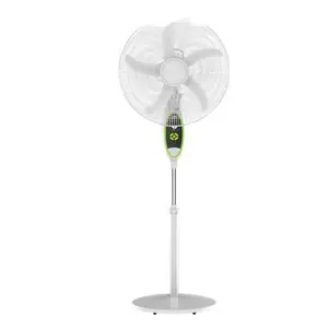 18inch/16inch 12V solar Battery AC/DC Rechargeable emergency electric usb Stand Fan With Remote and led light