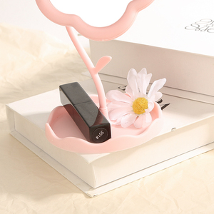 <span class=keywords><strong>Espejo</strong></span> <span class=keywords><strong>de</strong></span> Maquillaje con Diseño <span class=keywords><strong>de</strong></span> Tulipán y Base <span class=keywords><strong>de</strong></span> Almacenamiento, <span class=keywords><strong>Espejo</strong></span> <span class=keywords><strong>de</strong></span> Vanidad Creativo para Escritorio, <span class=keywords><strong>Espejo</strong></span> Cosmético para Dormitorio - Product Image 4