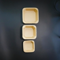 Boîtes à lunch jetables écologiques oblongues rigides avec doublure en carton ondulé Kraft, marque Nature, pour la restauration rapide, les plats à emporter et les coupes de fruits