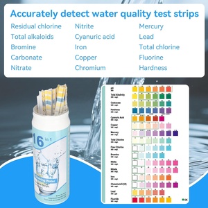 Kits <span class=keywords><strong>de</strong></span> test d'<span class=keywords><strong>eau</strong></span> (100 bandelettes) – Bandelettes <span class=keywords><strong>de</strong></span> test <span class=keywords><strong>de</strong></span> <span class=keywords><strong>la</strong></span> qualité <span class=keywords><strong>de</strong></span> <span class=keywords><strong>l</strong></span>'<span class=keywords><strong>eau</strong></span> <span class=keywords><strong>du</strong></span> <span class=keywords><strong>robinet</strong></span> et des puits, 16-en-1, avec tests <span class=keywords><strong>de</strong></span> <span class=keywords><strong>dureté</strong></span>, <span class=keywords><strong>de</strong></span> manganèse, <span class=keywords><strong>de</strong></span> cuivre, <span class=keywords><strong>de</strong></span> fer et <span class=keywords><strong>de</strong></span> pH - Product Image 2
