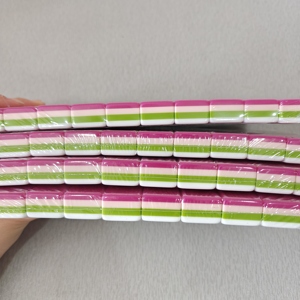 Fichas de Mahjong Acrílicas de Lujo, Fichas de Mahjong <span class=keywords><strong>Dandy</strong></span>, Juego de Mahjong de Diseño Personalizado, Juego de Fichas de Mahjong Rojo Rosa para el Juego de Mahjong - Product Image 4