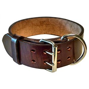 Collar de cuero para perros directo de fábrica de la India para compradores globales de Divine International - Product Image 1